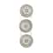 Rhodium with Clear Rhinestone Round Slider Beads, 23mm by Bead Landing™